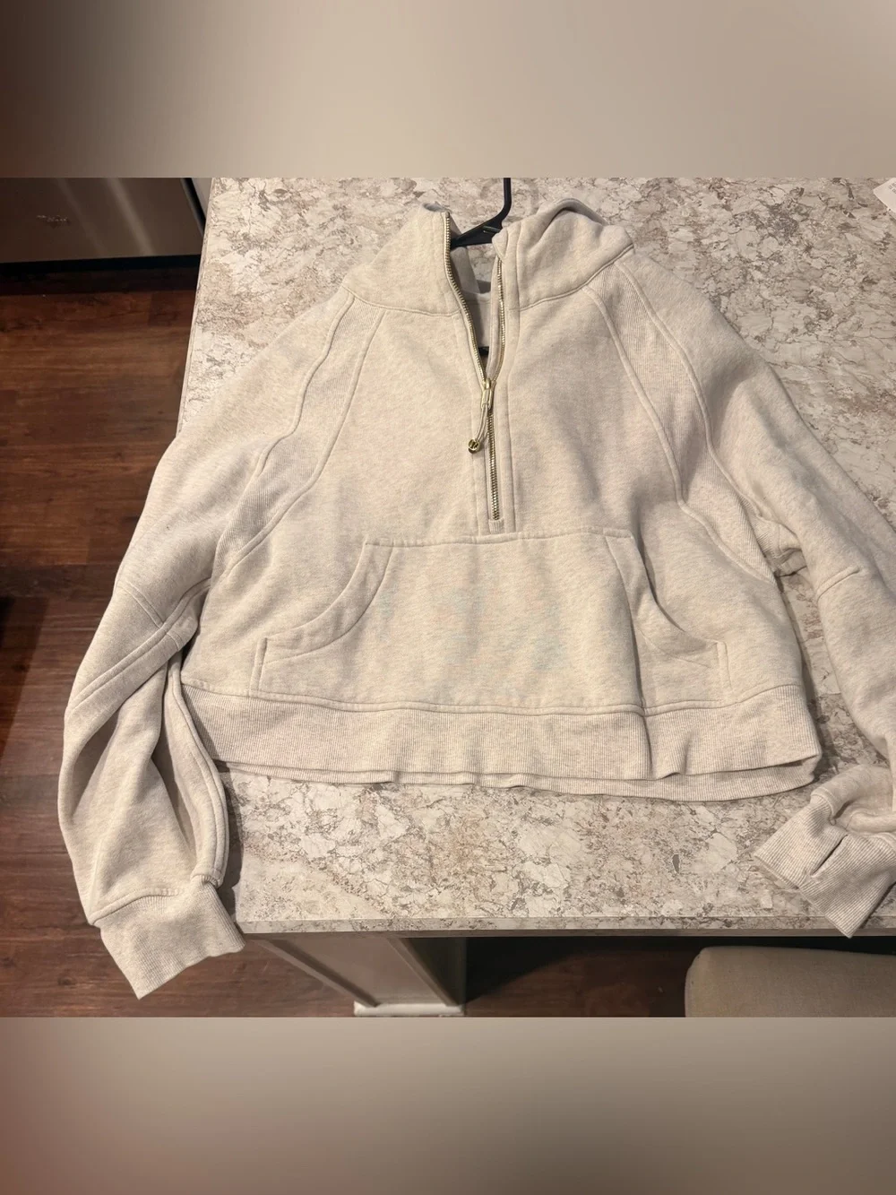 Lululemon Oversized 1/2 Zip Scuba Hoodie M/L